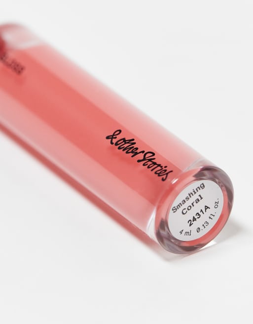 & Other Stories nourishing lipgloss in smashing coral, 4 of 4
