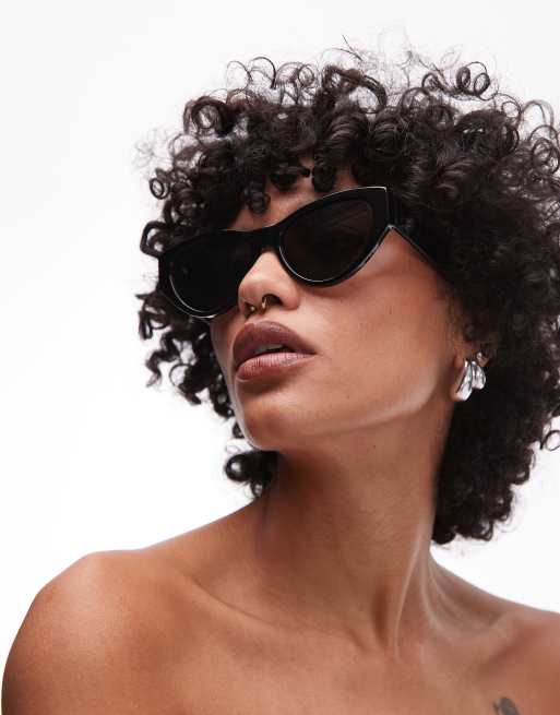 & Other Stories - Occhiali da sole cat-eye premium arrotondati neri