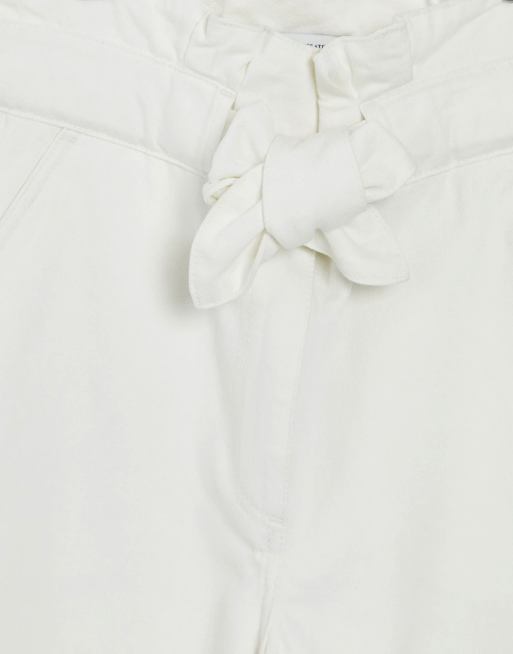 & Other Stories - Odette - Råhvide, tapered jeans med bælte, 4 af 4