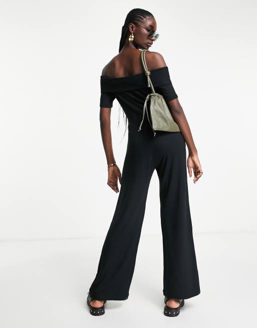 Jumper pants with store off shoulder