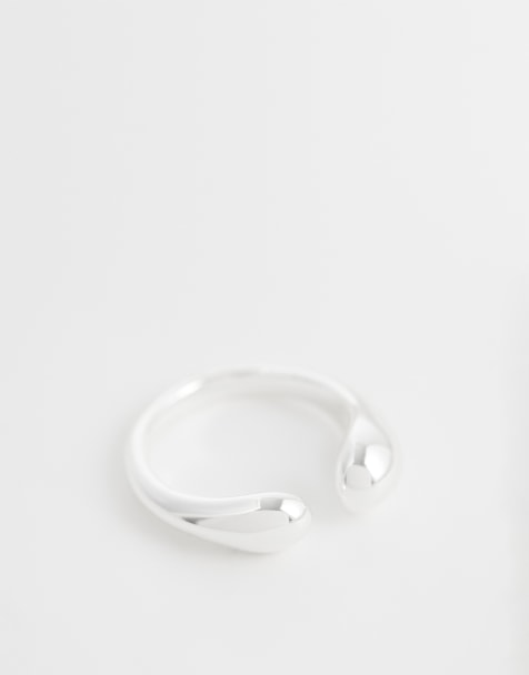 & Other Stories – Offener, silberfarbener Ring - view 1