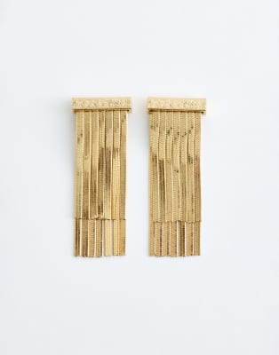 & Other Stories - Ohrringe in Goldoptik mit Fransendesign-Goldfarben