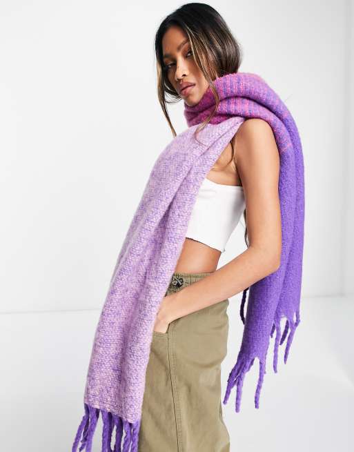 & Stories ombre scarf in purple and pink | ASOS