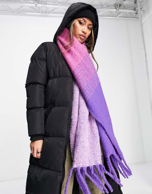 & Other Stories ombre scarf in purple and pink, 2 of 4