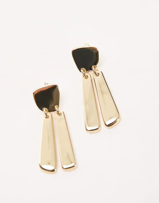 & Other Stories - Oorhangers van gemengd metaal in goud en zilver, 2 van 3