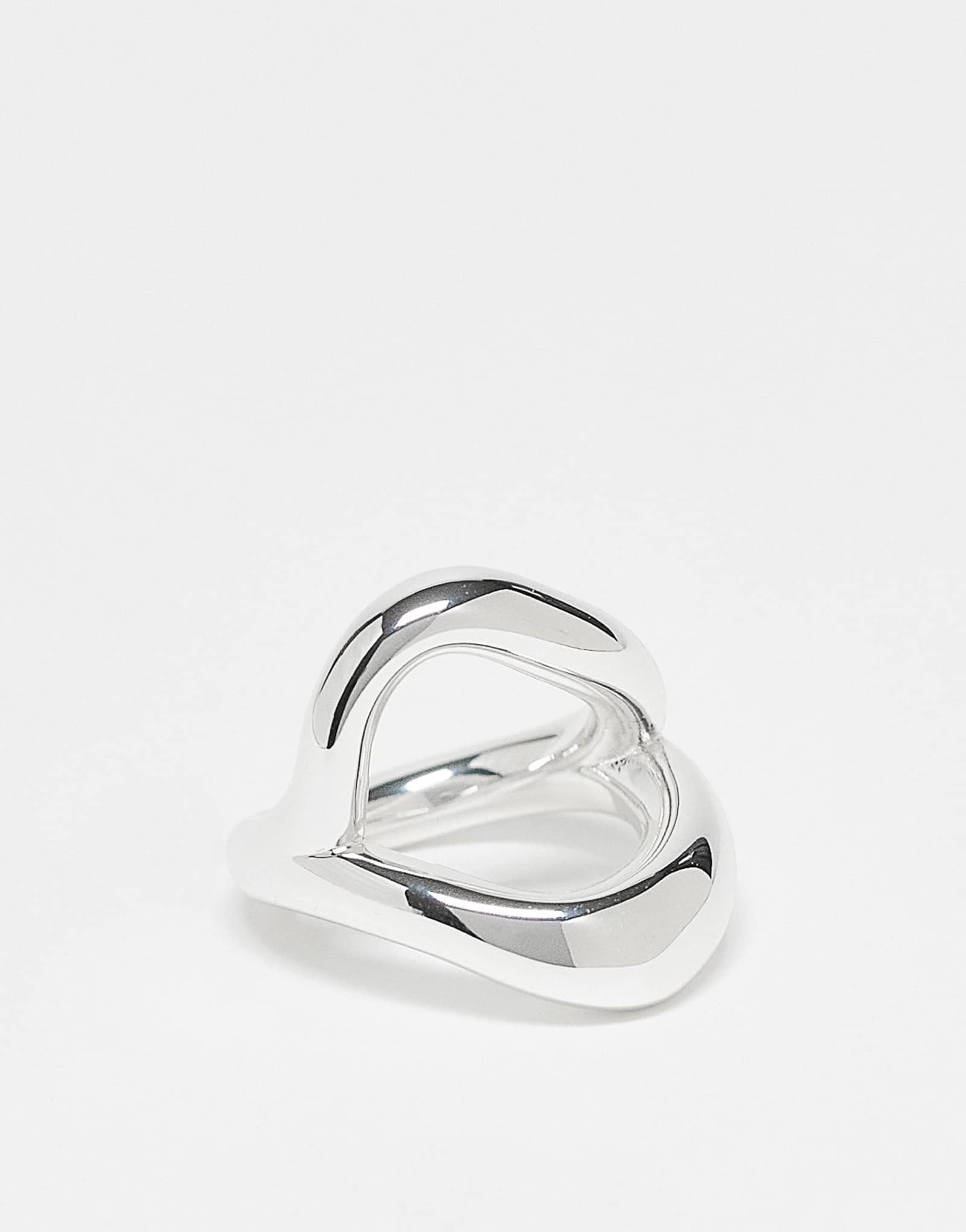 &Other Stories открытое абстрактное кольцо серебристого цвета