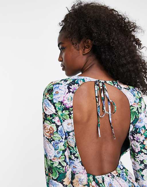& Other Stories open back midi dress in floral print | ASOS & Other Stories open back midi dress in floral print | ASOS