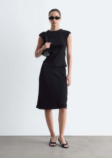 & Other Stories open back top in black - view 1