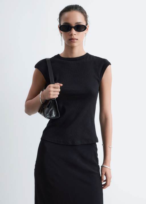 & Other Stories open back top in black, 4 of 5