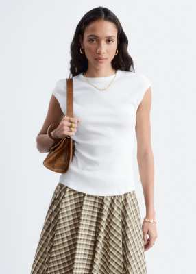 & Other Stories Open Back Top In White