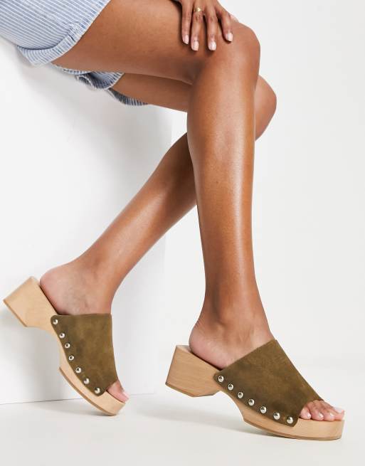 Open toe clog on sale wedge