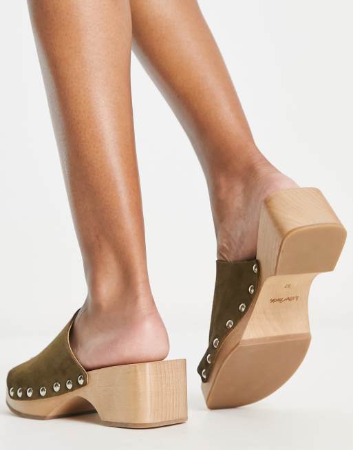 Abe Kedelig konstant & Other Stories open toe clogs in brown | ASOS