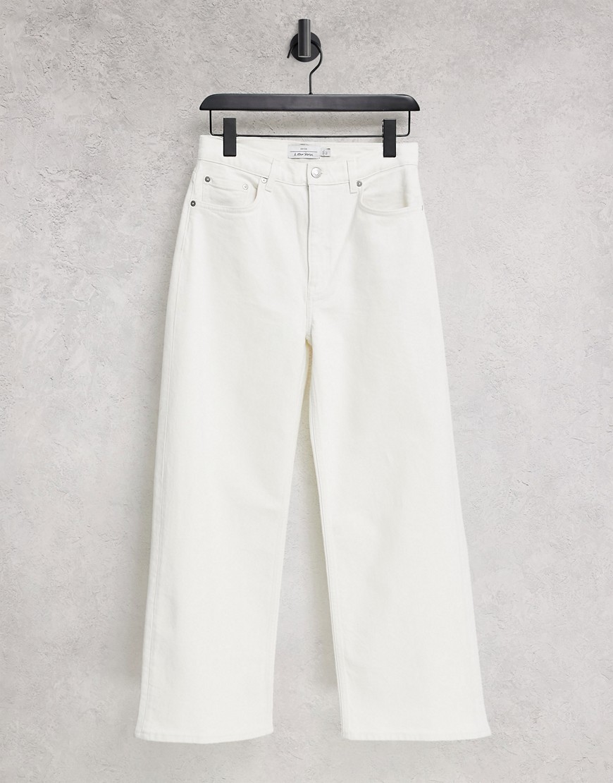 & Other Stories organic blend cotton high waist ovoid jeans in white
