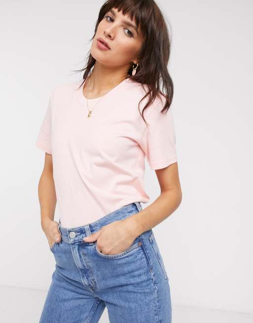 & Other Stories organic cotton basic t-shirt in pink | ASOS