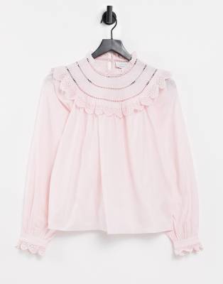 other stories pink blouse
