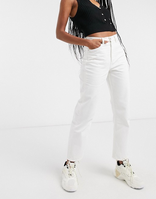 Organic White Cropped Jeans