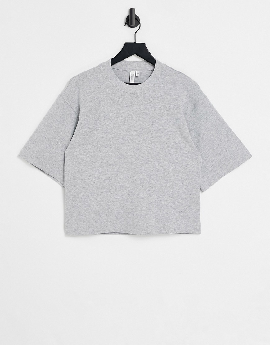 OTHER STORIES & OTHER STORIES COTTON OVERSIZED T-SHIRT IN GRAY - GRAY-GREY,254407