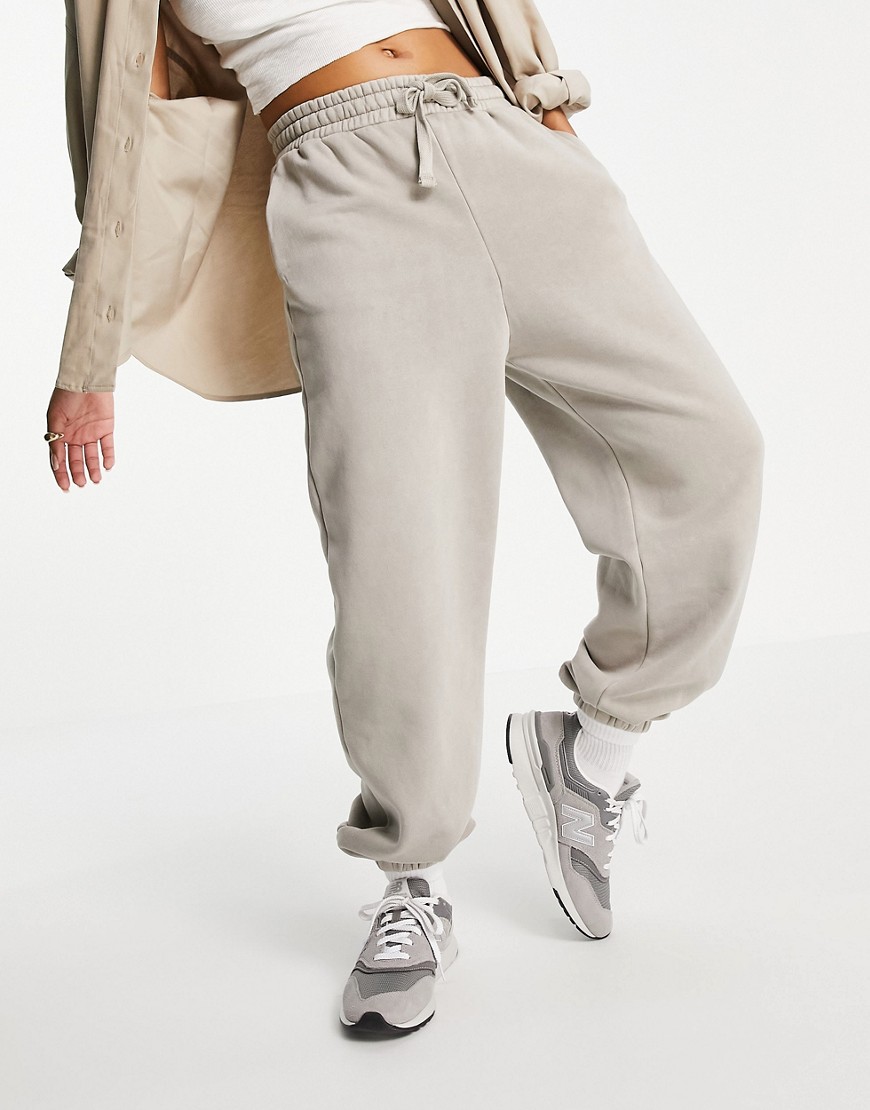 Other Stories &  Organic Blend Cotton Sweatpants In Light Taupe-neutral