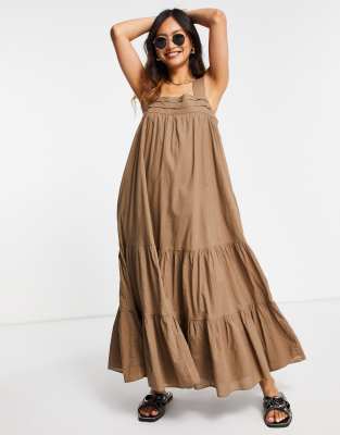 cotton brown dress