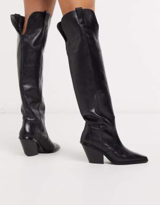 over the knee cowboy boots