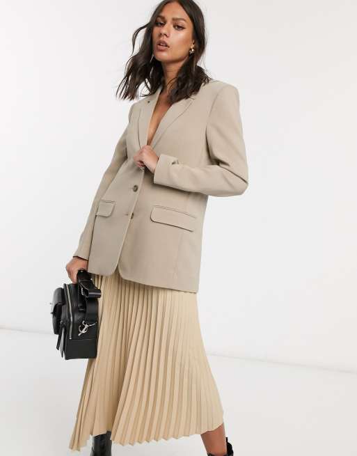 Oversized Blazer - Beige