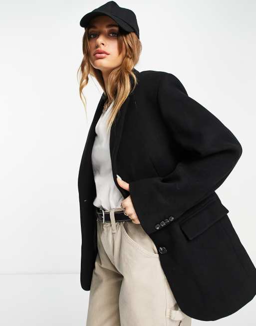 Other Stories oversized blazer in black ASOS