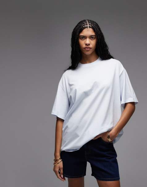 & Other Stories oversized boyfriend t-shirt in light blue - view 1