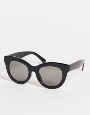 & Other Stories oversized cat eye sunglasses in black