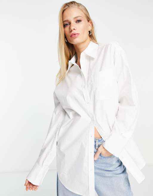 Oversized white shirt