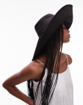 [Other Stories] & Other Stories oversized summer hat in black XS/S BLACK