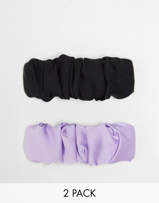 & Other Stories - Pakke med 2 hårklemmer i sort og lilla satin