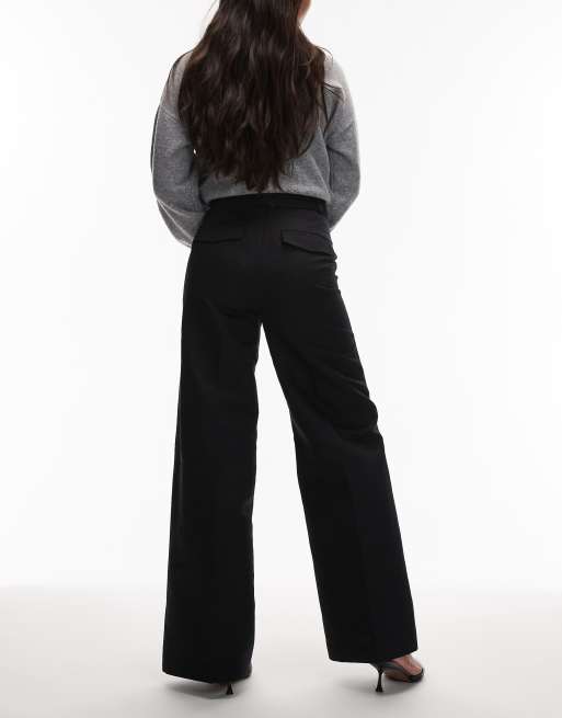 & Other Stories - Pantalon habillé évasé avec ceinture nouée - Noir , 3 de 5