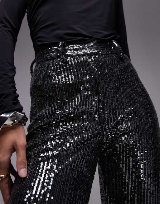 Other Stories Pantaloni a zampa color argento scuro con