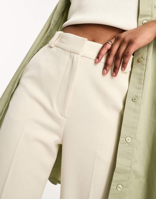 & Other Stories - Pantaloni a zampa sartoriali beige, 3 di 4
