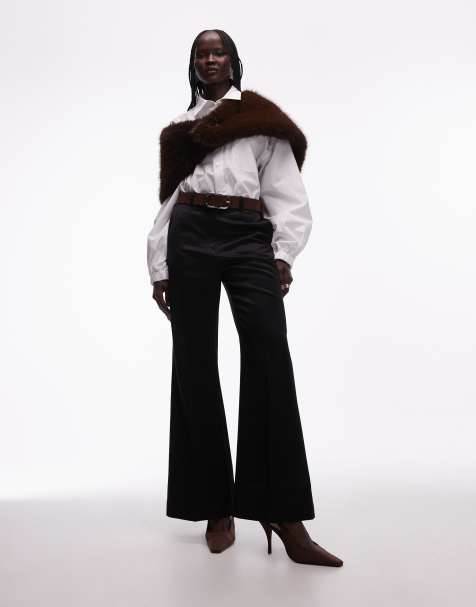 & Other Stories - Pantaloni a zampa sartoriali neri - view 1