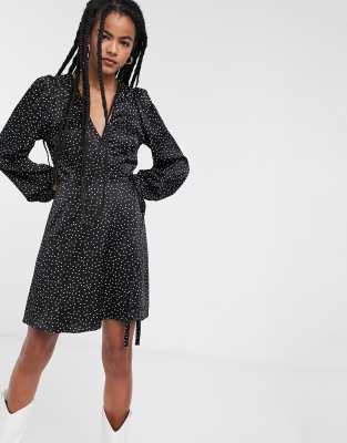 and other stories black wrap dress