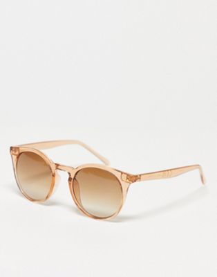 & Other Stories plastic round sunglasses in off pink  | ASOS