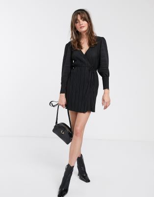 and other stories black wrap dress