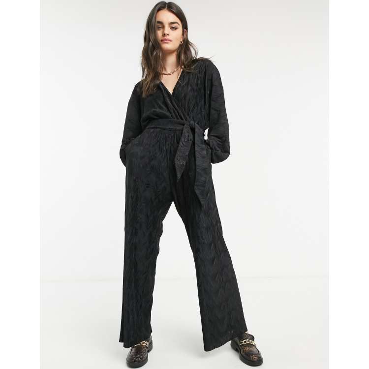 Asos plisse jumpsuit hotsell