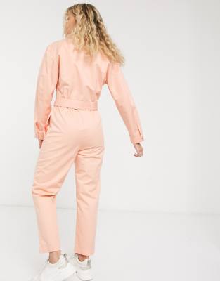 peach jumpsuit