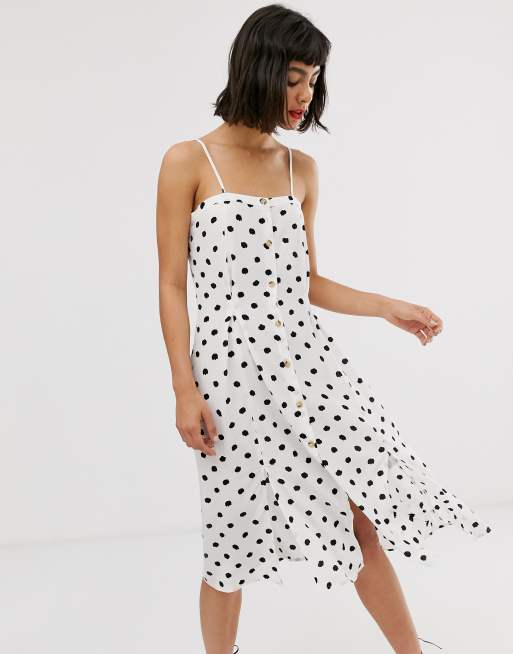 White polka cheap dot cami