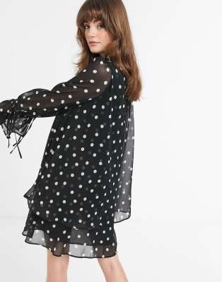 & other stories polka dot dress