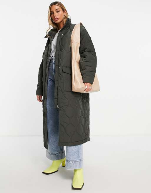 Other stories green discount coat