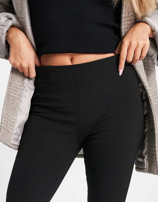 & Other Stories polyester stretch side split pants in black - BLACK, 2 of 4