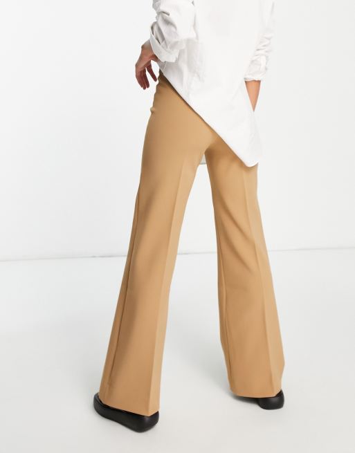  Other Stories flared pants in beige