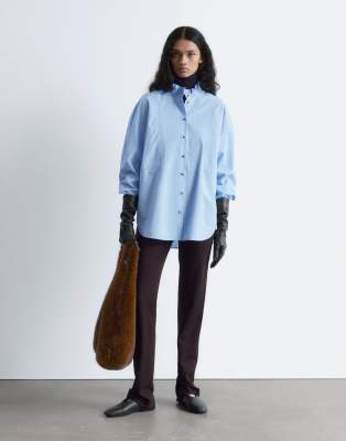 & Other Stories Poplin Shirt In Blue