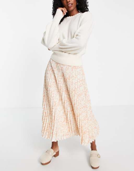 Pleated midi skirt other stories best sale