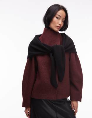 & Other Stories Premim Wool Triangle Scarf In Black
