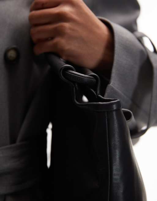 & Other Stories - Premium leren tote tas met wattering in zwart, 4 van 4