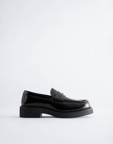 & Other Stories premium loafers i svart läder - view 1